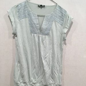 NWOT Massimo Dutti Capped-Sleeve Tee